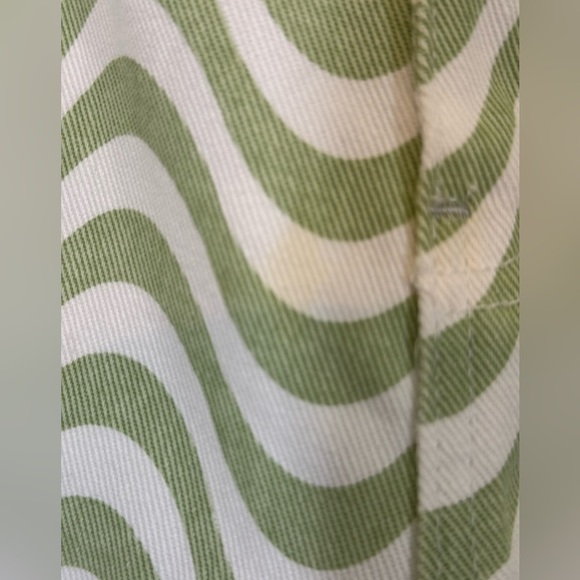 PacSun Green & White Boyfriend Carpenter Pants - Picture 8 of 11